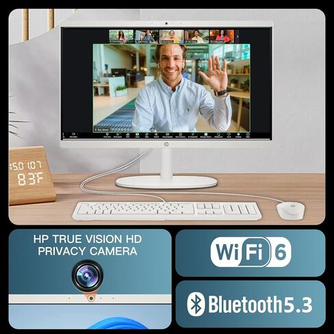 HP All-in-One Desktop Computer-Win 11 Pro • 21.5 "FHD Display Anti-Glare Display • Intel Celeron J4025 CPU • للاستخدام اليومي • ذاكرة الوصول العشوائي 16GB 1TB SSD • ث/الإكسسوارات (متجددة) in Saudi Arabia