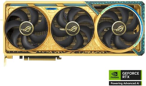 Asus nvidia Geforce RTX 5080 ROG ASTRAL DHAHAB CORE Overclocked Triple Fan 16GB GDDR7 PCIE 5.0 Card in Saudi Arabia