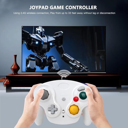 وحدة تحكم لاسلكية Icelily مع محول متوافق مع Gamecube - Red in Saudi Arabia