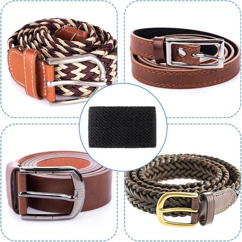 20Pcs Elastic Belt Keepers for Duty and Backpack Straps, Black Nylon Webbing Keeper Belt Loop Backpack Strap Holder Retainer Band for 1.5"-2" Wide Belts/Straps in Saudi Arabia