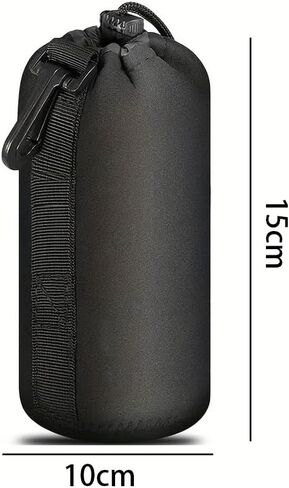 غطاء دفاعي مقاوم للعدسة العالمية للعدسة - علبة سيليكونية دائمة للخلط لـ DSLR/SLR/Mirrorless ، الحجم L. in Saudi Arabia