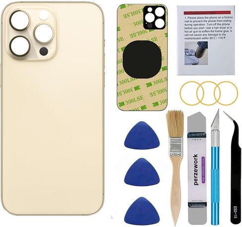OEM Rear Back Glass Replacement Compatible with iPhone 14 Pro Max 6.7 inches (Space Black) with Reparing Toolkit and Pre-Installed Adhesive in Kuwait