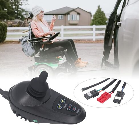 Hilitand DC 24V 50A Electric Wheelchair Joystick Controller with Brake Controller for Electric Wheelchairs Intelligent Robots in Saudi Arabia