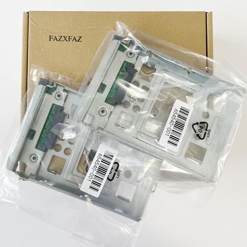 Pack-2 2.5 إلى 3.5 محول القرص الصلب محول SSD صينية صينية محول Caddy 654540-001 متوافق مع HP Dell IBM 3.5 "F238F X7K8W 651314-001 774026-001 SM17A06251 SAS SATA in Kuwait