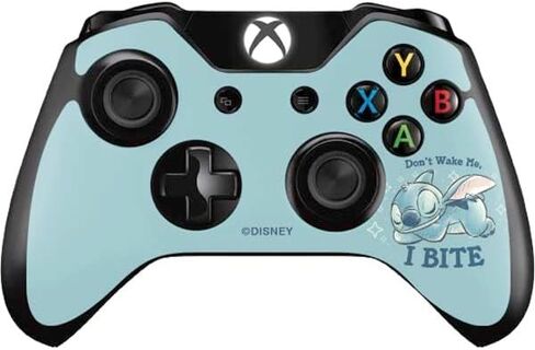 Skinit Decal Gaming Skin Compatible with Xbox One Controller - Officially Licensed Disney Lilo and Stitch Face Expression Pattern Design in Saudi Arabia
