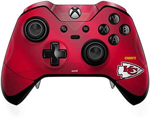 Skinit Decal Gaming Skin Compatible with Xbox One Elite Controller - Officially Licensed NFL Kansas City Chiefs Team Jersey Design in Saudi Arabia