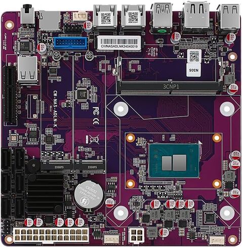 NAS Mainboard N150 Mini ITX ، 2 x i226v 2.5gbe lan nas اللوحة الأم ، barebone ، 1 xddr5 ، 2 xm.2 nvme ssd slot ، 6 xsata3.0 ، 1 xpcie3.0 x4 slot ، tf card slot ، spk/mic (n150 2l ، barbone) in Saudi Arabia