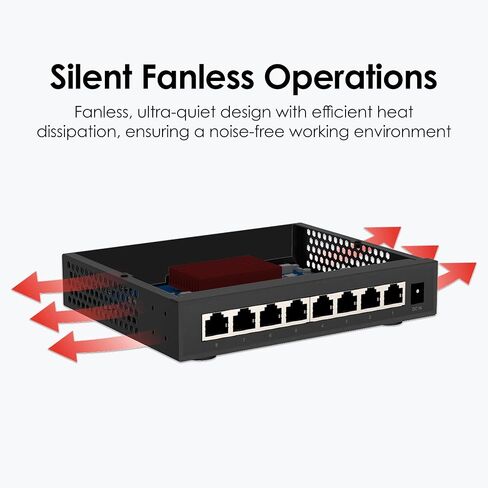QNAP 8-port 2.5gbe مفتاح غير مُدارة (QSW-1108-8T-R2-US) in Saudi Arabia