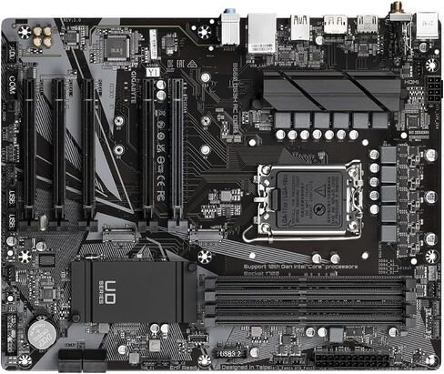 GIGABYTE B660 DS3H AX DDR4 B660 Intel LGA 1700 ATX Motherboard with DDR4, Dual M.2, 2 x PCIe 4.0, USB 3.2 Gen2 Type-C, 2.5GbE LAN (Renewed) in Saudi Arabia