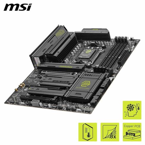 MSI MAG X870E Tomahawk WiFi Motherboard, ATX - Supports AMD Ryzen 9000/8000 / 7000 Processors, AM5-80A SPS VRM, DDR5 Memory Boost 8400+ MT/s (OC), PCIe 5.0 x16, M.2 Gen5, Wi-Fi 7, 5G LAN (Renewed) in Saudi Arabia