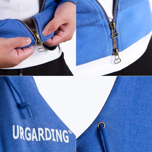 سترة بغطاء للرأس بسحاب كامل من UrGarding EMF، طبقة مزدوجة من القماش الفضي لحماية مزدوجة من الإشعاع in Kuwait