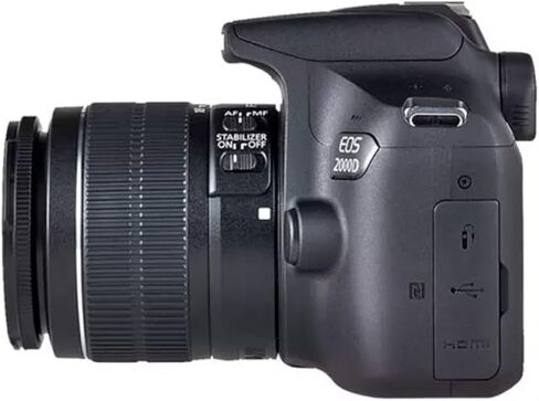 Camera Bundle for Canon EOS 2000D / T7 with EF-S 18-55mm f/3.5-5.6 III and EF 75-300mm f/4-5.6 III Lens + Accessories Bundle (128GB, 50in Tripod, Extra Battery, and More) (Renewed) in Saudi Arabia