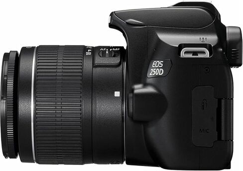 Canon EOS 250D (Rebel SL3) Camera DSLR W/18-55mm عدسة + 75-300 مم F/4-5.6 III Lens + 2x 64GB Memory + Hood + Case + Filters + Tripod & More (35pc Bundle) (متجددة) in Saudi Arabia