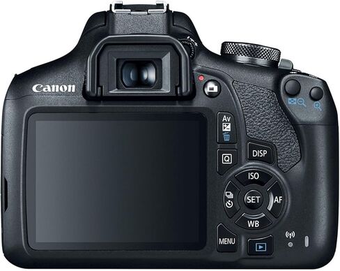 Canon EOS Rebel T7 DSLR Camera |24.1MP| with Canon 18-55mm is II Lens + LED Video Light + 2pc 64GB Memory, Case, Software Editor, Filters & Tripod Kit, Black (Renewed) in Saudi Arabia