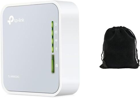 TP-Link AC750 Wireless Travel Router TL-WR902AC – Dual Band 2.4GHz/5GHz Wi-Fi, Portable Nano Design, USB File Sharing & Charging, Multiple Modes: Router/Hotspot/Extender/AP, Includes Travel Pouch in Saudi Arabia