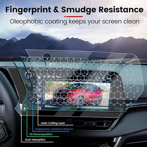 GFJNFG for 2018-2023 2024 Equinox Screen Protector 7 Inch Touchscreen Malibu Screen Protector 2022 2023 2024 Equinox Malibu L LS LT Tempered Glass Anti Scratch Fingerprints in Saudi Arabia