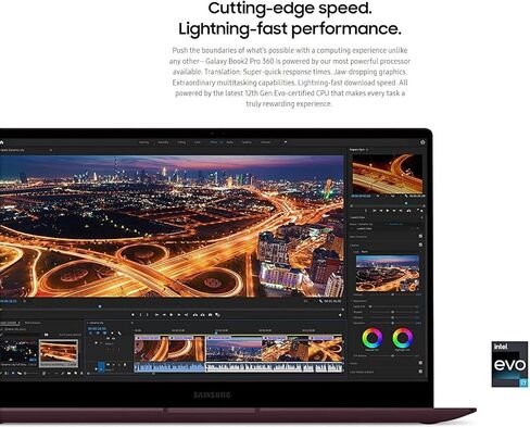2022 Samsung Galaxy Book Pro 360 15.6" 2-in-1 Touchscreen (i7-1165G7, 16GB RAM, 2TB PCIe SSD, Active Stylus), FHD Convertible Laptop, Thunderbolt 4, Backlit, Fingerprint, HDMI Cable, Windows 11 Home in Saudi Arabia