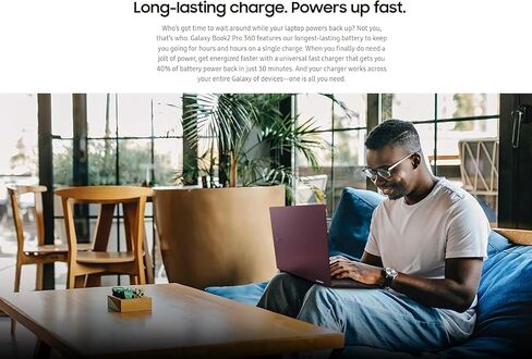 2022 Samsung Galaxy Book Pro 360 15.6" 2-in-1 Touchscreen (i7-1165G7, 16GB RAM, 2TB PCIe SSD, Active Stylus), FHD Convertible Laptop, Thunderbolt 4, Backlit, Fingerprint, HDMI Cable, Windows 11 Home in Saudi Arabia