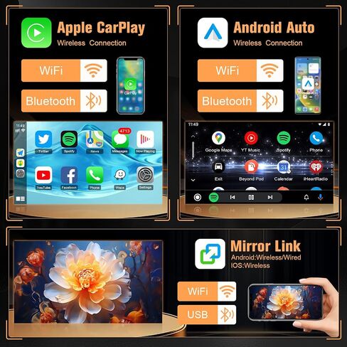 Naifay Android Car Stereo for Ford Transit 2013 2014 2015 2015 2017 2018 2018 ، 2 + 32g 9 بوصة شاشة تعمل باللمس لراديو Ford Transit مع Carplay Android Auto/Bluetooth/GPS/WiFi/Camera/SWC + MIC in Saudi Arabia