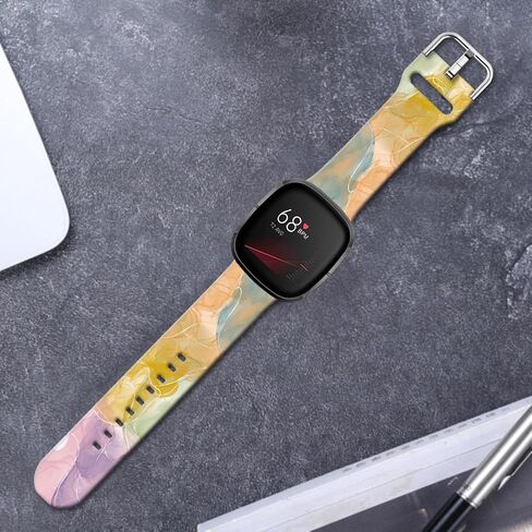 أربطة موضوع الماوس Sjiangqiao متوافقة مع Fitbit Sense/Sense 2/Versa 3/Versa 4 Band Fancy Soft Sport Silicone Cartoon Holiday Strap للرجال والنساء in Saudi Arabia