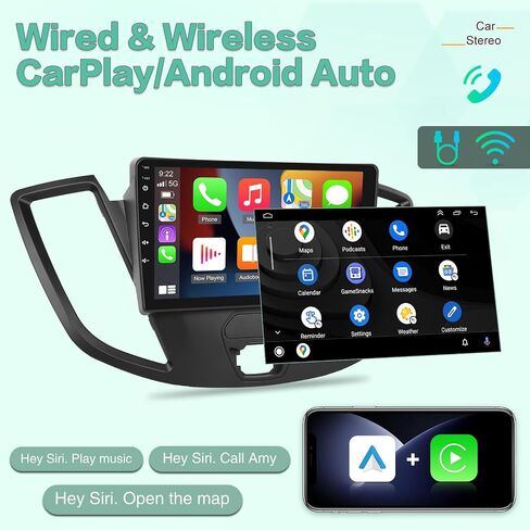 [2G+64G] Radio for Ford Transit 150 250 350 2015-2019, Android 9 inch Touch Screen Transit Car Stereo, Carplay/Android Auto/EQ Audio/1080P/SWC/Bluetooth in Saudi Arabia