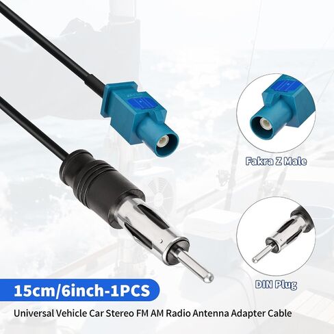 Yuslao Universal Car Stereo Radio Adapter Adapter Cable 6inch 15cm Fakra Z mal in Kuwait