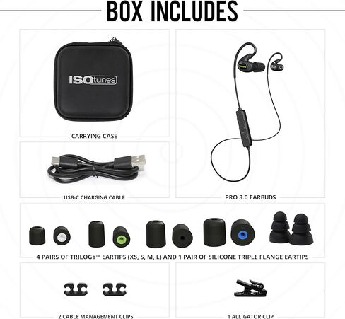 ISOtunes PRO 3.0 Bluetooth Hearing Protection - OSHA Approved Earbuds with 20 Hour Battery Life, Bluetooth Ear Protection with 27 dB Noise Reduction (NRR) Earplug Headphones - Durable Work Earbuds in Saudi Arabia