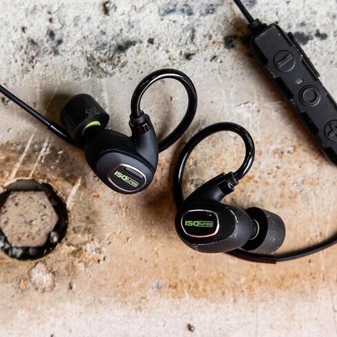 ISOtunes PRO 3.0 Bluetooth Hearing Protection - OSHA Approved Earbuds with 20 Hour Battery Life, Bluetooth Ear Protection with 27 dB Noise Reduction (NRR) Earplug Headphones - Durable Work Earbuds in Saudi Arabia