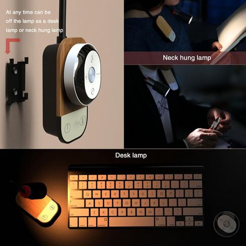 LED Reading lamp Wall Indoor Rechargeable Reading Light with Touch Switch and Remote Controls Wall Light Dimmable 5 Colours and Brightness Rotatable gooseneck lamp with Timer Function,White in Saudi Arabia