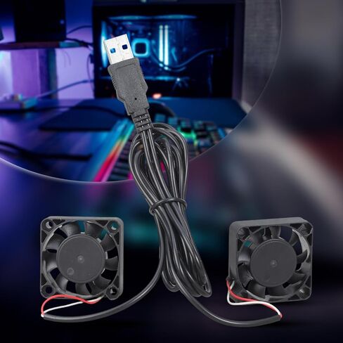 5V USB PC Router Fan 40mm تبريد مروحة التبريد بديل التبريد المحمول لجهاز التوجيه مودم HDTV مربع إلكتروني لحالة الكمبيوتر in Kuwait
