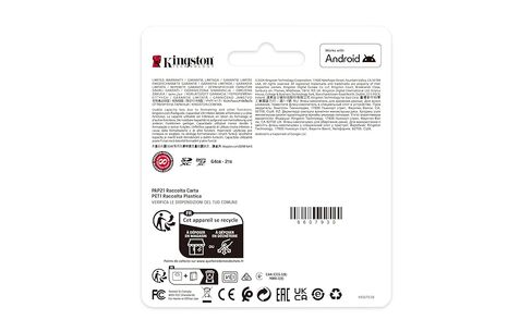 Kingston 64GB Canvas حدد بالإضافة إلى بطاقة microSD | ما يصل إلى 100 ميجابايت/ثانية | الفئة 10 ، UHS-I ، U1 ، V10 ، A1 | SDCS3/64GB in Saudi Arabia