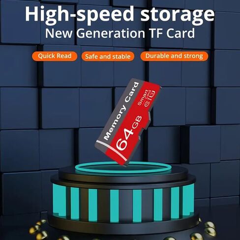2 Pack Memory Card 16GB with Adapter, High Speed TF Card, UHS-I C10 A1 Memory TF Card for Tablet/Mobile Phone/Camera/Car Audio/Game Console (16, GB) in Saudi Arabia
