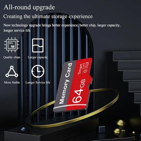 2 Pack Memory Card 16GB with Adapter, High Speed TF Card, UHS-I C10 A1 Memory TF Card for Tablet/Mobile Phone/Camera/Car Audio/Game Console (16, GB) in Saudi Arabia
