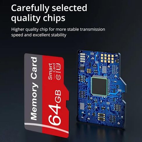 2 Pack Memory Card 16GB with Adapter, High Speed TF Card, UHS-I C10 A1 Memory TF Card for Tablet/Mobile Phone/Camera/Car Audio/Game Console (16, GB) in Saudi Arabia
