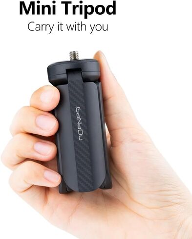 Tripod Mini مع حامل الهاتف الشامل والأحذية الباردة المزدوجة - حامل هاتف خفيف الوزن متوافق مع iPhone 16 Pro Max ، GoPro ، Webcam ، Mini Projector - Tripod Portable Travel in Saudi Arabia