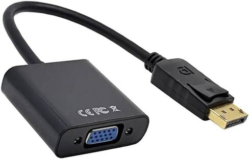 DP إلى VGA Cable DisplayPort VGA إلى محول كبلات DisplayPort ، منفذ عرض في اتجاه واحد إلى كابل محول VGA ، محول USB إلى VGA ، VGA إلى محول HDMI ، يعمل مع التلفزيون ، الكمبيوتر المحمول ، الكمبيوتر المحمول ، سطح المكتب in Kuwait