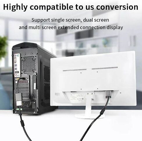 DP إلى VGA Cable DisplayPort VGA إلى محول كبلات DisplayPort ، منفذ عرض في اتجاه واحد إلى كابل محول VGA ، محول USB إلى VGA ، VGA إلى محول HDMI ، يعمل مع التلفزيون ، الكمبيوتر المحمول ، الكمبيوتر المحمول ، سطح المكتب in Kuwait