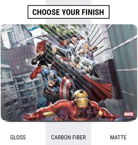 Skinit Decal Laptop Skin Compatible with MacBook Air 13in (2020) - Officially Licensed Marvel Avengers Team Design in Saudi Arabia