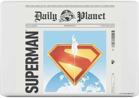 Skinit Skinit Laptop Skin متوافق مع MacBook Pro 15 بوصة مع Touch Bar (2016-19)-DC Comics Superman Gray Eye Collage Design in Saudi Arabia