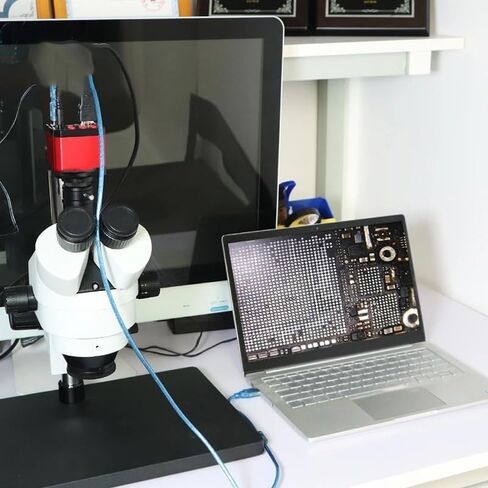 كاميرا المجهر المجهر HD 30 إطارًا في الثانية 2K 2MP USB الصناعي الرقمي المجهر المجهر المجهر العدسات المجهر العدسات (RED) in Saudi Arabia