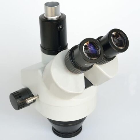 Microscope Kit Simul Focal Microscope 3.5X-45X Trinocular Zoom Stereo Microscopio Head with Big C-Mount Microscope Lens Adapters(3.5X-45X 0.5X,Simul Focal) in Saudi Arabia