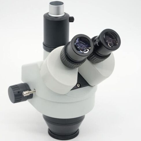 Microscope Kit Simul Focal Microscope 3.5X-45X Trinocular Zoom Stereo Microscopio Head with Big C-Mount Microscope Lens Adapters(3.5X-45X 0.5X,Simul Focal) in Saudi Arabia