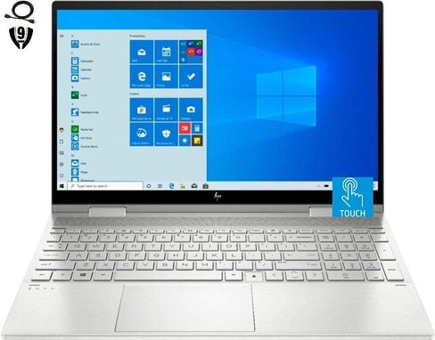 HP Envy X360 2-in-1 15.6 "FHD Touchscreen Captop ، Intel Core I5-1135G7 ، 64GB RAM 1TB SSD ، Wi-Fi ، Bluetooth ، HDMI ، WebCam ، لوحة مفاتيح خلفية ، قارئ بصمات الأصابع ، Windows 11 Home ، Silver Natural Silver in Saudi Arabia