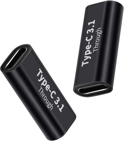 USB C أنثى إلى محول الإناث 2pcs ، PD 100W و 10 جيجابت في الثانية موصل أنثى مزدوجة مع فيديو 4K/8K للهاتف ، iPad ، Thunderbolt 4/3 ، MacBook Pro/Air ، USB-C Hub & More type C أجهزة C in Saudi Arabia