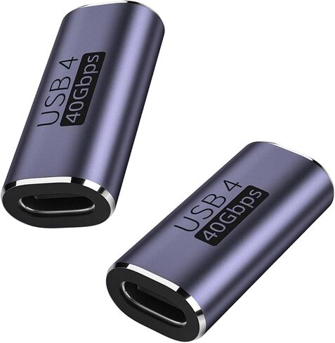 USB C Female to Female Adapter 2PCS, PD 100W and 10Gbps Double Female Connector with 4K/8K Video for Phone,iPad, Thunderbolt 4/3, MacBook Pro/Air, USB-C HUB & More Type C Devices in Saudi Arabia