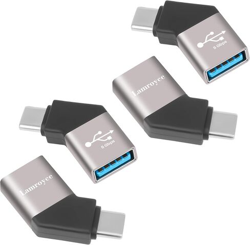 USB Type C 3.1 Extension Adapter 2Pack ، 45 درجة زاوية USB C الذكور إلى موصل الموسع الإناث يدعم الشحن ونقل البيانات عالية السرعة 5 جيجابت في الثانية لسلسلة iPhone 16/15 ، Galaxy S23 ، MacBook Pro ، إلخ in Kuwait
