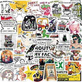 Funny Stickers for Adults 238 PCS - Holographic Sarcastic Meme Decals | Waterproof Vinyl Laptop Stickers, Water Bottle, Phone, Kindle | No Repeats in Kuwait