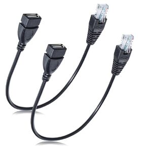 2 PCS USB to Ethernet Adapter, Ethernets to USB Adapter USBs to Rj45 Ethernets Adapters Female Converter USBs to Ethernetes Cable Connector Network Adaptors for Camera with Network Function in Saudi Arabia