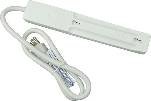 Hyper Tough 2 Pack 6-Otlet 2.5ft Surge Protector ، White in Kuwait