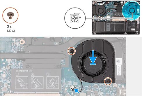 GPU Graphics Cooling Fan YNTMM 0YNTMM Replacement for Dell Inspiron 14 Plus 7420, 5420 with RTX 2050 Laptop in Saudi Arabia